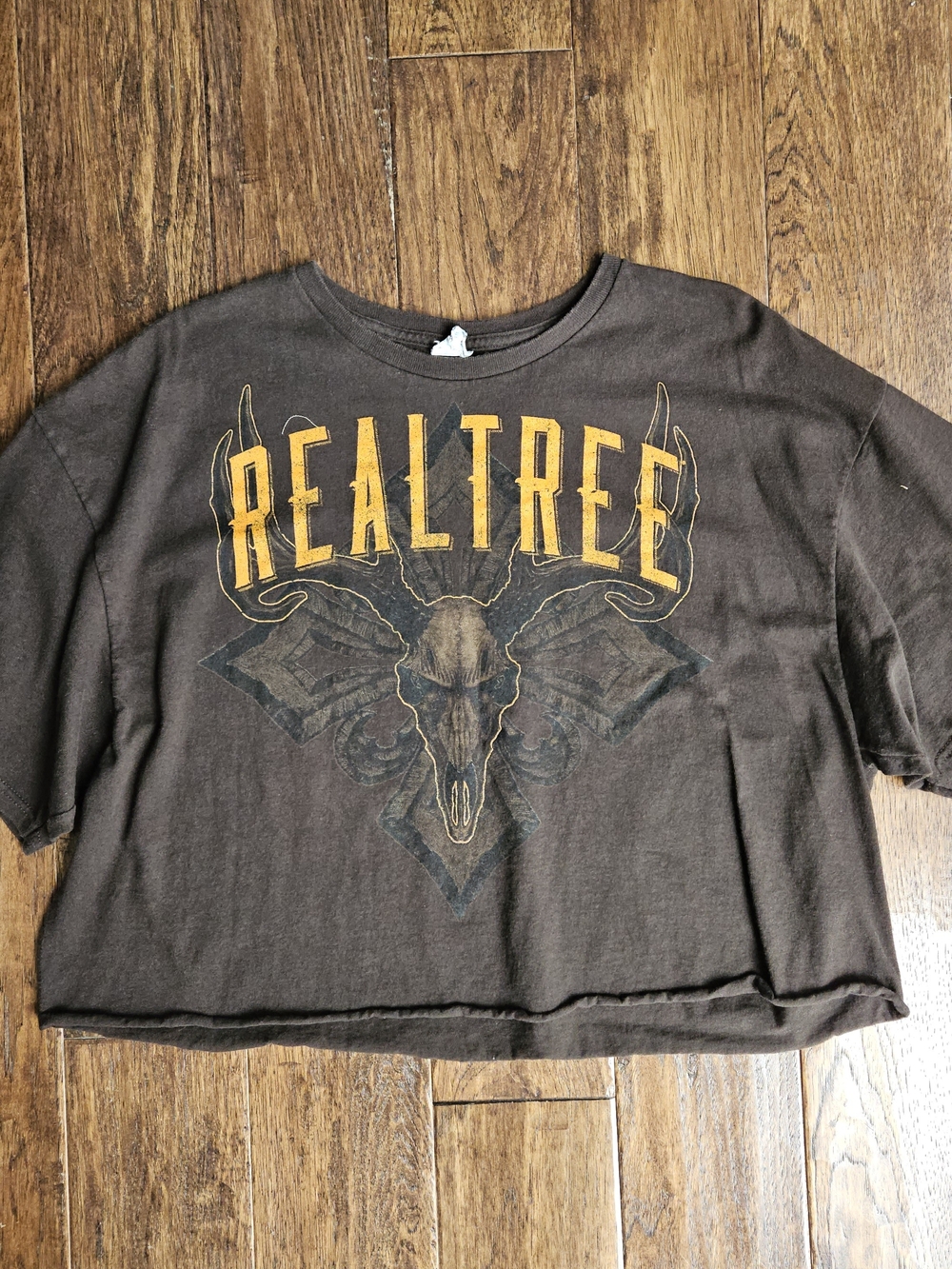 Realtree Skull Cropped Tee 2X